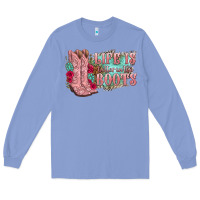 Colony Blue life is better in the boots Long Sleeve Tee - texasbilliewilder
