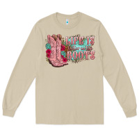 Mushroom life is better in the boots Long Sleeve Tee - texasbilliewilder