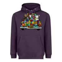 Plum farm life truck autism Heavyweight Hoodie - CowhideDigitalArt