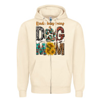 Kinda Busy Being A Dog Mom Zipper Hoodie | Teevron