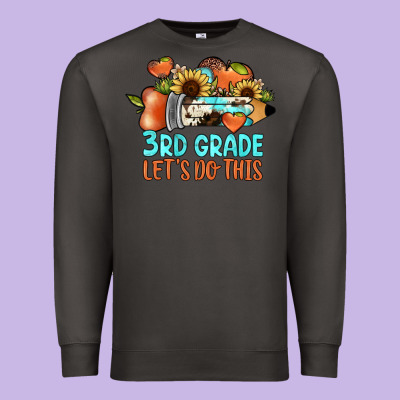 3rd Grade Let's Do This Premium Sweatshirt Designed By Jahusdesignshop