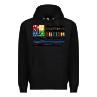 Black autism usa flag Premium Hoodie - MaliasSmallBusiness