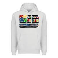Dove Grey autism usa flag Premium Hoodie - MaliasSmallBusiness