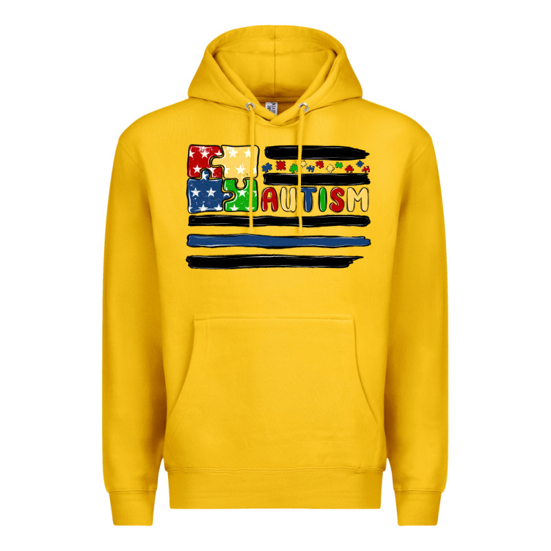 Autism Usa Flag Premium Hoodie by MaliasSmallBusiness | Teevron