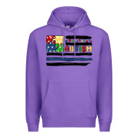 Purple autism usa flag Premium Hoodie - MaliasSmallBusiness