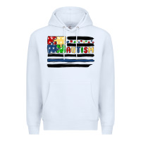 White autism usa flag Premium Hoodie - MaliasSmallBusiness
