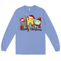 Colony Blue merry christmas tooth Long Sleeve Tee - Zillion Design Studio