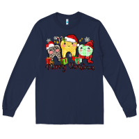 Navy merry christmas tooth Long Sleeve Tee - Zillion Design Studio
