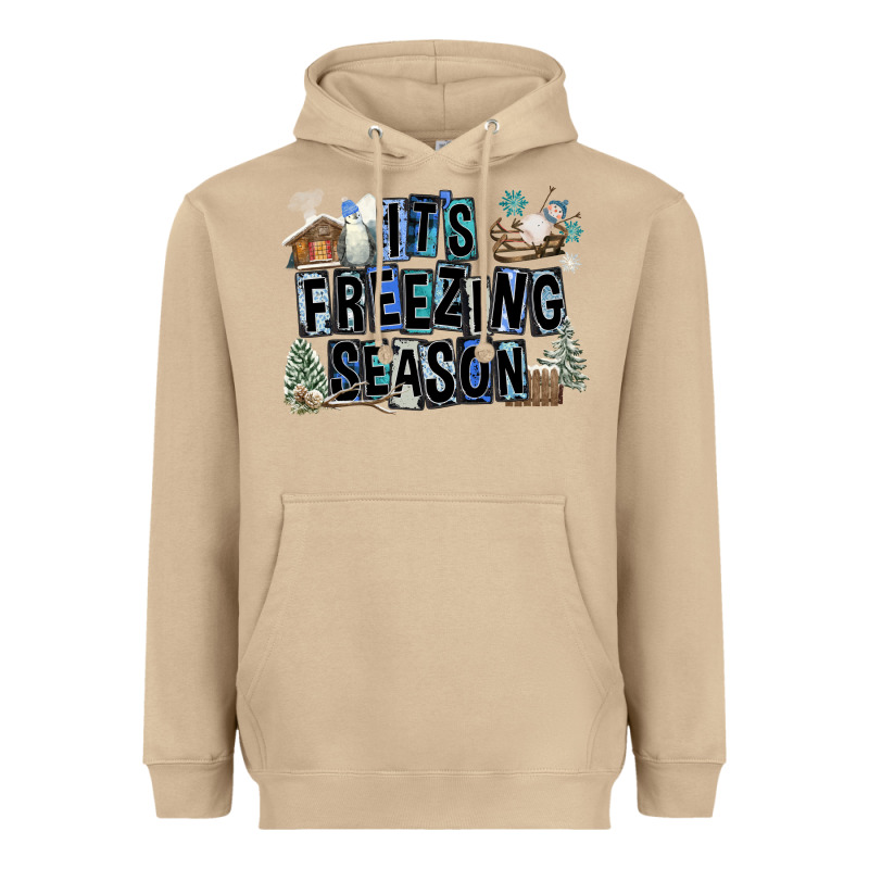 It's Freezing Season Heavyweight Hoodie by FaDigitalArtStudio | Teevron