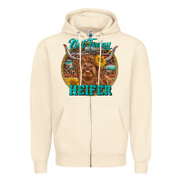 Highland Heifer Western Zipper Hoodie | Teevron