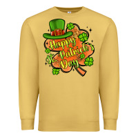Antique Gold happy st patrick s day shamrock Premium Sweatshirt - Artiststas
