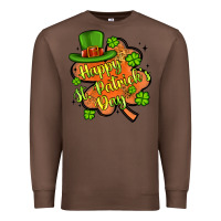 Chestnut happy st patrick s day shamrock Premium Sweatshirt - Artiststas