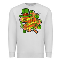 Dove Grey happy st patrick s day shamrock Premium Sweatshirt - Artiststas