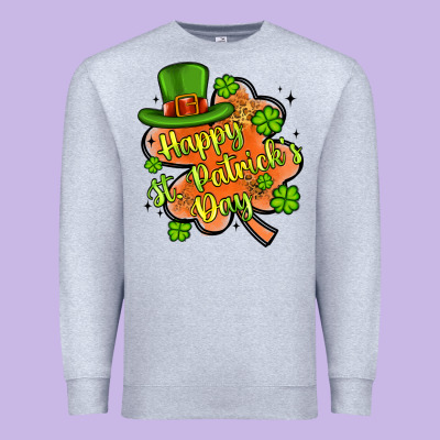 Happy St Patrick S Day Shamrock Premium Sweatshirt Designed By Artiststas