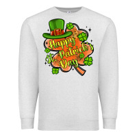 Oatmeal Heather happy st patrick s day shamrock Premium Sweatshirt - Artiststas