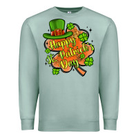 Seafoam happy st patrick s day shamrock Premium Sweatshirt - Artiststas