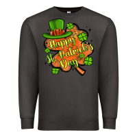Smoke happy st patrick s day shamrock Premium Sweatshirt - Artiststas