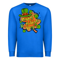 True Royal happy st patrick s day shamrock Premium Sweatshirt - Artiststas