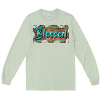 Matcha Blessed With Daisy And Leopard Long Sleeve Tee - RanaPortraitStore