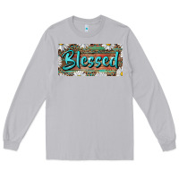Moon Dust Blessed With Daisy And Leopard Long Sleeve Tee - RanaPortraitStore