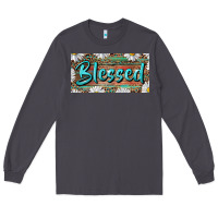 Smoke Blessed With Daisy And Leopard Long Sleeve Tee - RanaPortraitStore