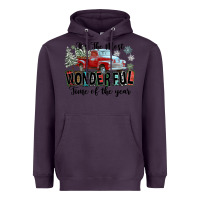 Plum It's The Most Wonderful Time Of The Year Heavyweight Hoodie - FaDigitalArtStudio