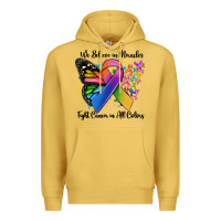Antique Gold we believe in miracles fight cancer in all colors Premium Hoodie - MaliasSmallBusiness