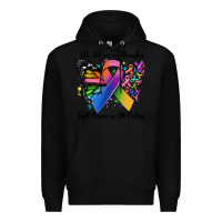 Black we believe in miracles fight cancer in all colors Premium Hoodie - MaliasSmallBusiness