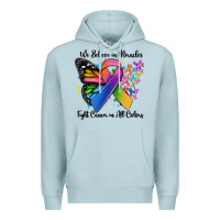 Blue Mist we believe in miracles fight cancer in all colors Premium Hoodie - MaliasSmallBusiness