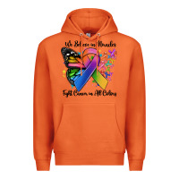 Carrot we believe in miracles fight cancer in all colors Premium Hoodie - MaliasSmallBusiness