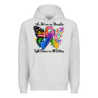 Dove Grey we believe in miracles fight cancer in all colors Premium Hoodie - MaliasSmallBusiness