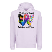 Lilac we believe in miracles fight cancer in all colors Premium Hoodie - MaliasSmallBusiness
