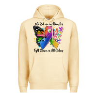 Pina Colada we believe in miracles fight cancer in all colors Premium Hoodie - MaliasSmallBusiness