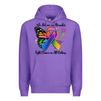 Purple we believe in miracles fight cancer in all colors Premium Hoodie - MaliasSmallBusiness