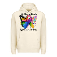 Tofu we believe in miracles fight cancer in all colors Premium Hoodie - MaliasSmallBusiness