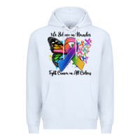 White we believe in miracles fight cancer in all colors Premium Hoodie - MaliasSmallBusiness