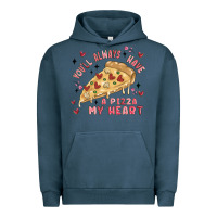 Pigment Midnight Navy you'll always have a pizza my heart Urban Hoodie - MaliasSmallBusiness