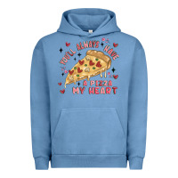 Pigment Pebble Blue you'll always have a pizza my heart Urban Hoodie - MaliasSmallBusiness