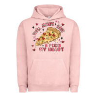 Pigment Salmon you'll always have a pizza my heart Urban Hoodie - MaliasSmallBusiness