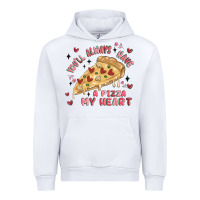 White you'll always have a pizza my heart Urban Hoodie - MaliasSmallBusiness