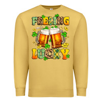 Antique Gold feeling lucky Premium Sweatshirt - Artiststas