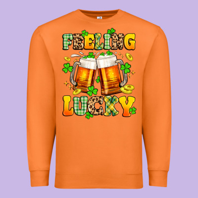 Feeling Lucky Premium Sweatshirt Designed By Artiststas