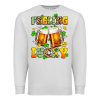 Dove Grey feeling lucky Premium Sweatshirt - Artiststas