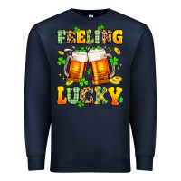 Navy feeling lucky Premium Sweatshirt - Artiststas