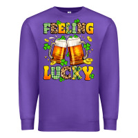 Purple feeling lucky Premium Sweatshirt - Artiststas