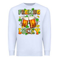 White feeling lucky Premium Sweatshirt - Artiststas