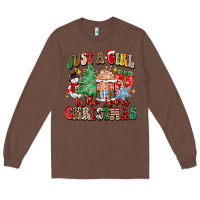 Chestnut just a girl who loves christmas Long Sleeve Tee - Zillion Design Studio