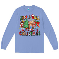 Colony Blue just a girl who loves christmas Long Sleeve Tee - Zillion Design Studio