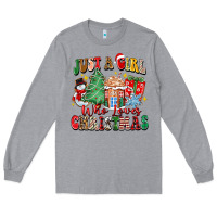 Heather Grey just a girl who loves christmas Long Sleeve Tee - Zillion Design Studio