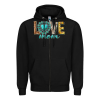 Black love mom western Zipper Hoodie - texasbilliewilder